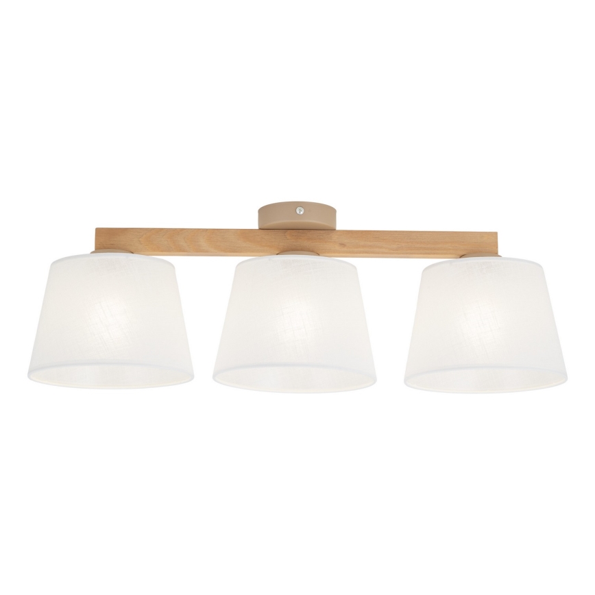 BRILAGI - LED paviršinė liustra LATTE SABIA 3xE27/15W/230V pušis/balta