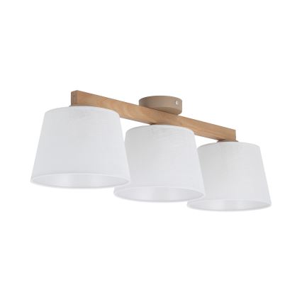 BRILAGI - LED paviršinė liustra LATTE SABIA 3xE27/15W/230V pušis/balta