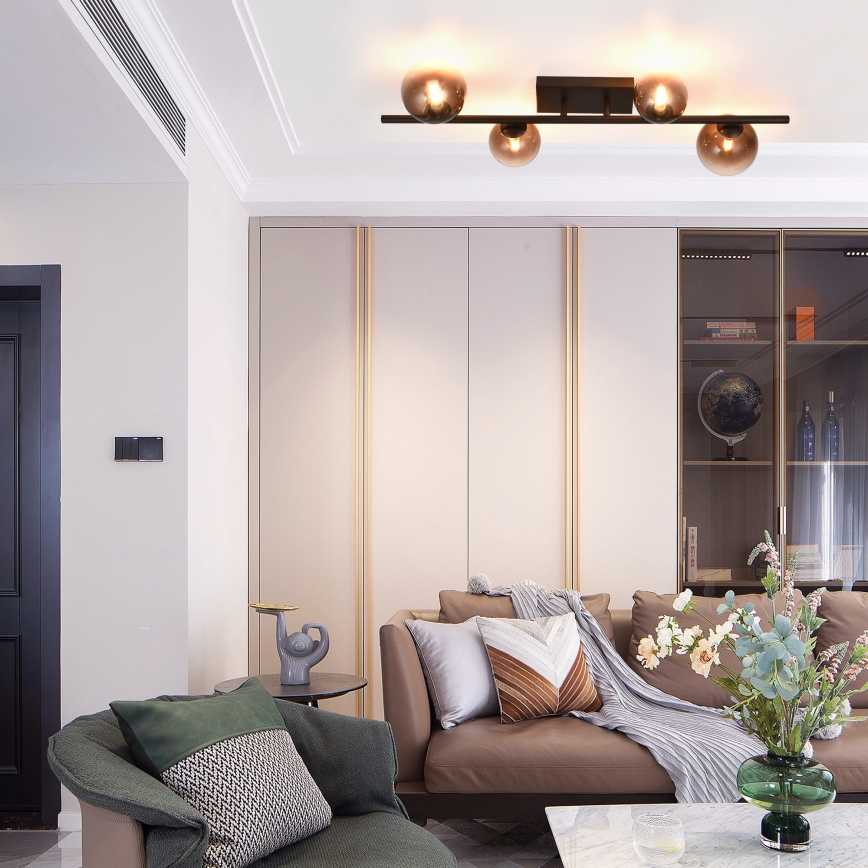 Brilagi - LED paviršinė liustra MILLA 4xG9/3W/230V ruda/dūminė ruda