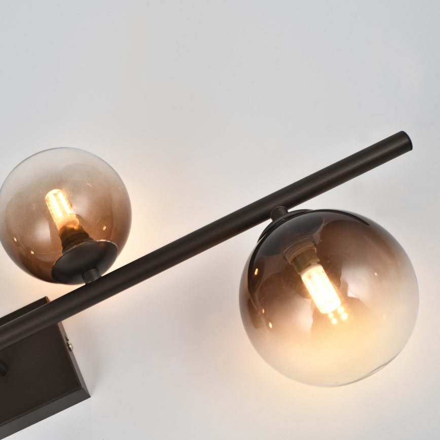 Brilagi - LED paviršinė liustra MILLA 4xG9/3W/230V ruda/dūminė ruda