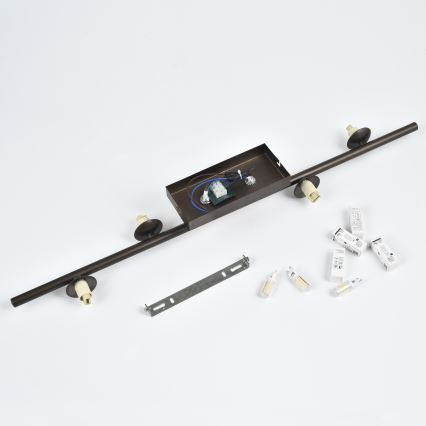 Brilagi - LED paviršinė liustra MILLA 4xG9/3W/230V ruda/dūminė ruda