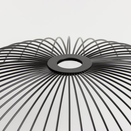 Brilagi - LED paviršinė lubų liustra CERIA WIRE 1xE27/40W/230V Ø 60 cm juoda/ąžuolas