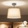 Brilagi - LED paviršinis lubinis šviestuvas CERIA 1xE27/60W/230V skersmuo 30 cm juoda/smėlinė