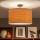 Brilagi - LED paviršinis lubinis šviestuvas CERIA 1xE27/60W/230V skersmuo 45 cm juoda/smėlinė