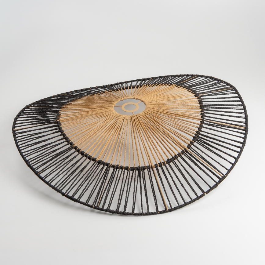 Brilagi - LED paviršinis lubinis šviestuvas CERIA BOHO 1xE27/40W/230V skersmuo 80 cm juoda/ruda