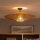 Brilagi - LED paviršinis lubinis šviestuvas CERIA BOHO 1xE27/60W/230V, skersmuo 70 cm, juoda/ruda