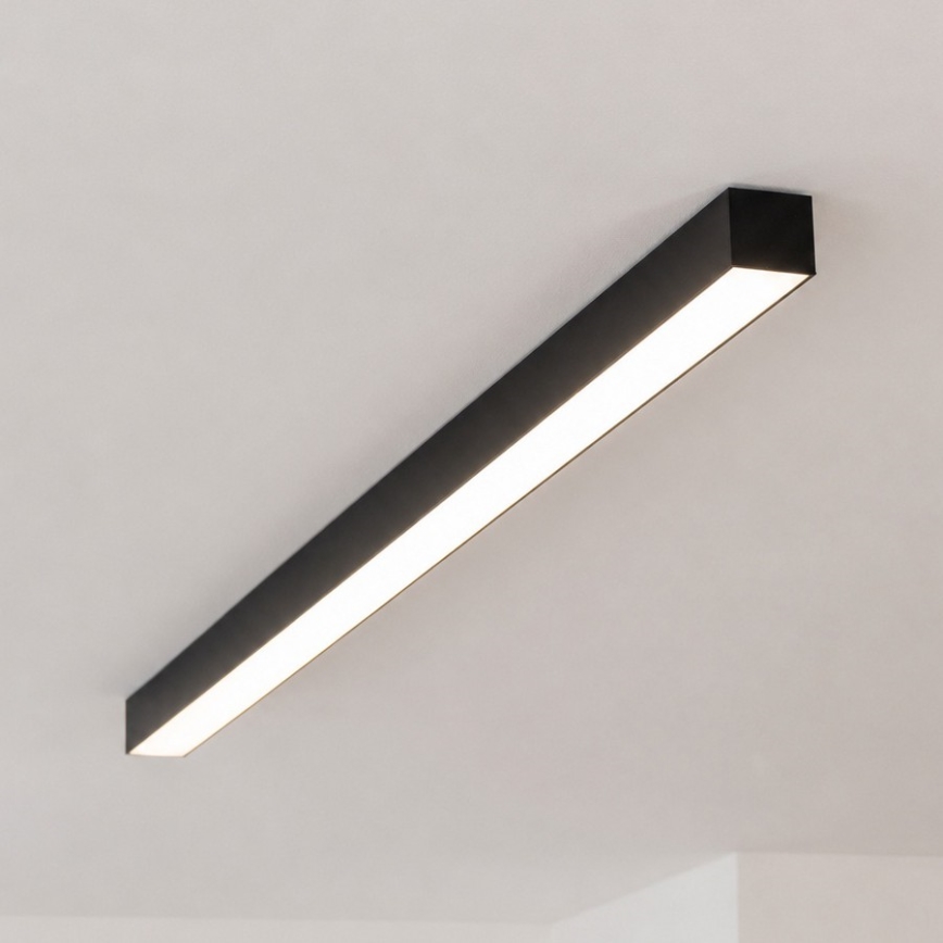 Brilagi - LED paviršinis lubinis šviestuvas FULLDAY LED/20/30/40W/230V 2700/4000/6000K 120 cm juodas