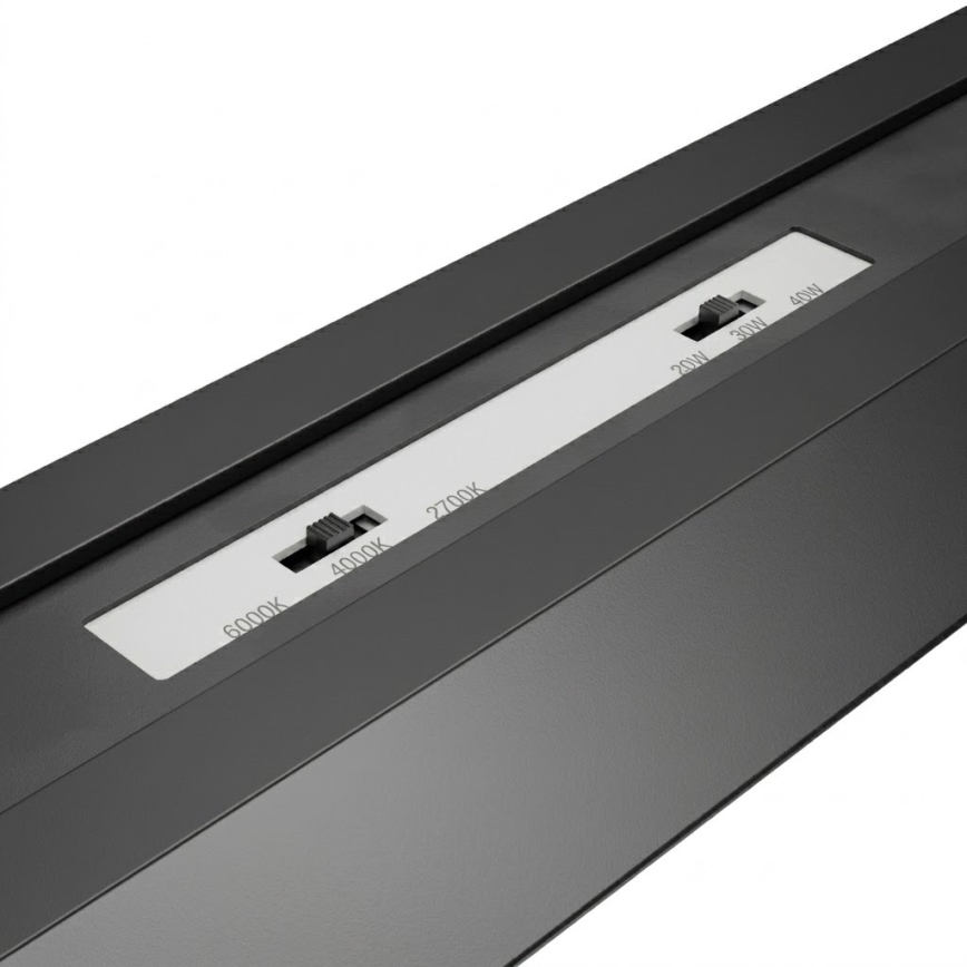 Brilagi - LED paviršinis lubinis šviestuvas FULLDAY LED/20/30/40W/230V 2700/4000/6000K 120 cm juodas