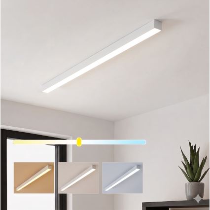 Brilagi - paviršinis LED lubų šviestuvas FULLDAY LED/30/40/50W/230V 2700/4000/6000K 150 cm baltas