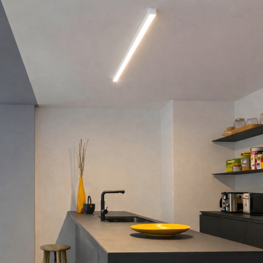 Brilagi - paviršinis LED lubų šviestuvas FULLDAY LED/30/40/50W/230V 2700/4000/6000K 150 cm baltas