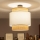 Brilagi - LED paviršinis lubų šviestuvas CERIA 1xE27/60W/230V skersmuo 40 cm juoda/smėlio spalvos/balta