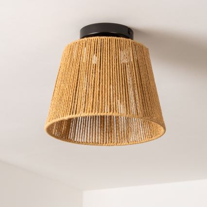 Brilagi - LED paviršinis lubų šviestuvas CERIA BOHO 1xE27/40W/230V skersmuo 28 cm ruda