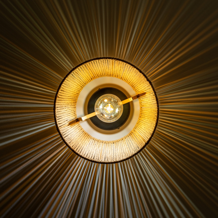 Brilagi - LED paviršinis lubų šviestuvas CERIA BOHO 1xE27/40W/230V skersmuo 28 cm ruda