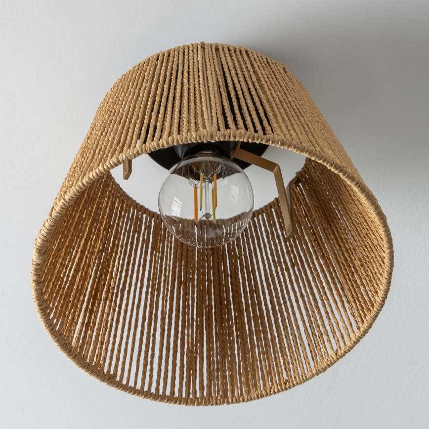 Brilagi - LED paviršinis lubų šviestuvas CERIA BOHO 1xE27/40W/230V skersmuo 28 cm ruda