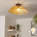 BRILAGI - LED paviršinis lubų šviestuvas CERIA BOHO 1xE27/40W/230V skersmuo 50 cm rudos spalvos