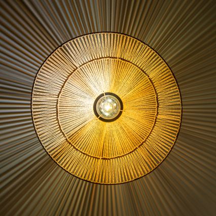 Brilagi - LED paviršinis lubų šviestuvas CERIA BOHO 1xE27/40W/230V skersmuo 50 cm rudos spalvos