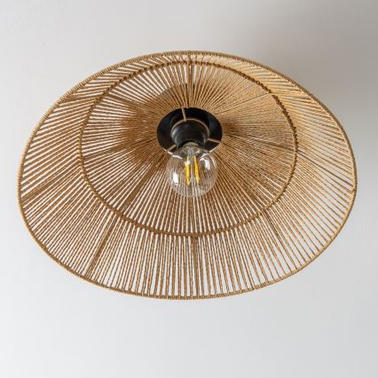 Brilagi - LED paviršinis lubų šviestuvas CERIA BOHO 1xE27/40W/230V skersmuo 50 cm rudos spalvos