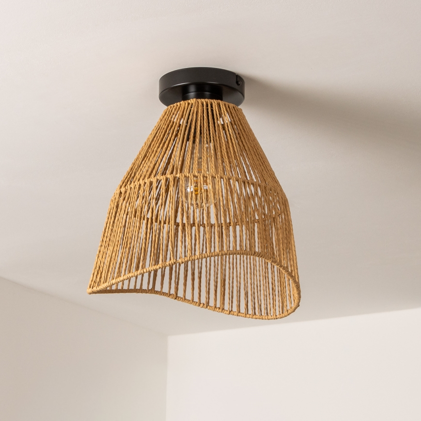 Brilagi - LED paviršinis lubų šviestuvas CERIA BOHO 1xE27/40W/230V Ø 30 cm rudas