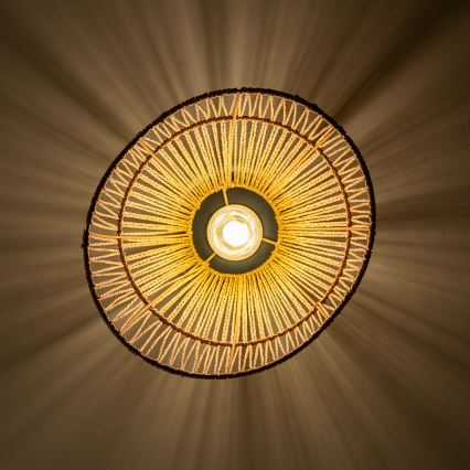 Brilagi - LED paviršinis lubų šviestuvas CERIA BOHO 1xE27/40W/230V Ø 30 cm rudas