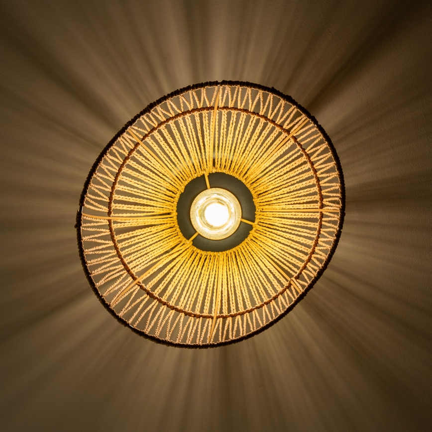 Brilagi - LED paviršinis lubų šviestuvas CERIA BOHO 1xE27/40W/230V Ø 30 cm rudas