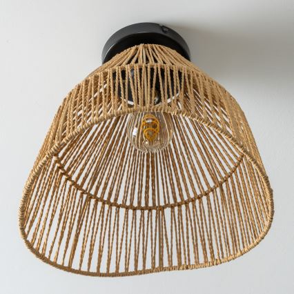 Brilagi - LED paviršinis lubų šviestuvas CERIA BOHO 1xE27/40W/230V Ø 30 cm rudas