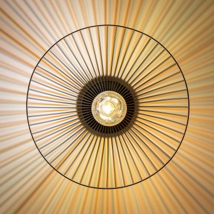 Brilagi - LED paviršinis lubų šviestuvas CERIA WIRE 1xE27/40W/230V Ø 26 cm juodas