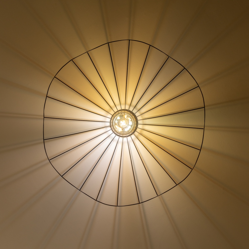 Brilagi - LED paviršinis lubų šviestuvas CERIA WIRE 1xE27/40W/230V Ø 80 cm juodas