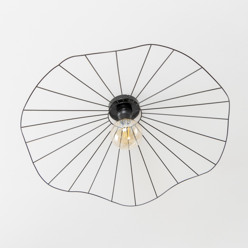 Brilagi - LED paviršinis lubų šviestuvas CERIA WIRE 1xE27/40W/230V Ø 80 cm juodas