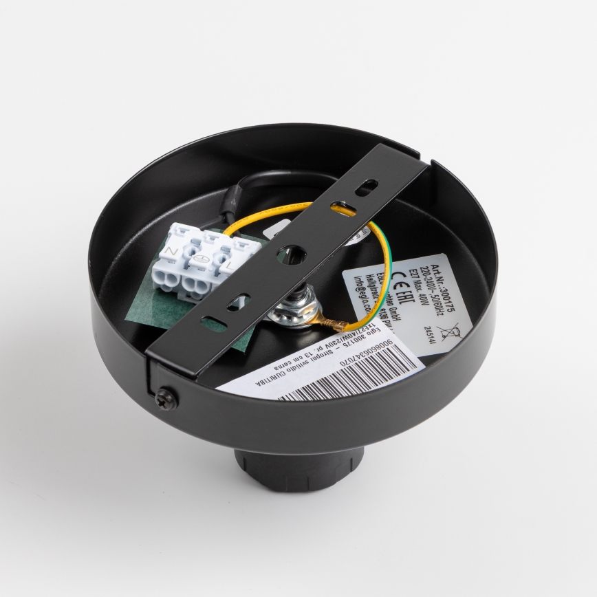 Brilagi - LED paviršinis lubų šviestuvas CERIA WIRE 1xE27/40W/230V Ø 80 cm juodas