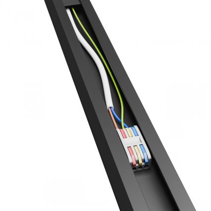 Brilagi - LED lubų paviršinis šviestuvas FULLDAY LED/30/40/50W/230V 2700/4000/6000K 150 cm UGR19 juodas