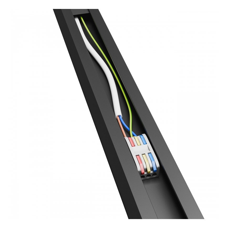 Brilagi - LED lubų paviršinis šviestuvas FULLDAY LED/30/40/50W/230V 2700/4000/6000K 150 cm UGR19 juodas