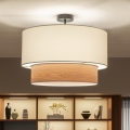 Brilagi - LED paviršinis šviestuvas CERIA 1xE27/60W/230V Ø 50 cm juoda/balta/smėlinė