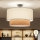 Brilagi - LED paviršinis šviestuvas CERIA 1xE27/60W/230V Ø 50 cm juoda/balta/smėlinė