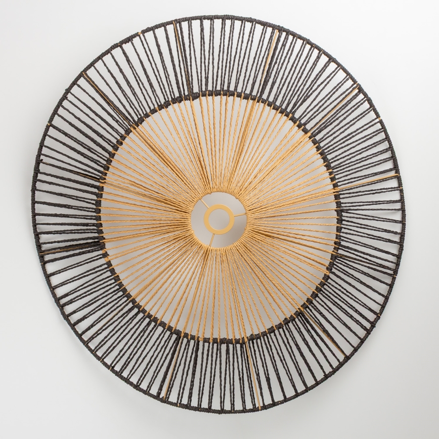 Brilagi - LED paviršinis lubų šviestuvas CERIA BOHO 1xE27/40W/230V Ø 50 cm juoda/ruda/ąžuolas