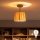 Brilagi - LED paviršinis šviestuvas CERIA BOHO 1xE27/60W/230V skersmuo 20 cm juoda/rafija