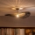 Brilagi - LED paviršinis šviestuvas CERIA BOHO 1xE27/60W/230V Ø 80 cm juoda/ruda/juoda