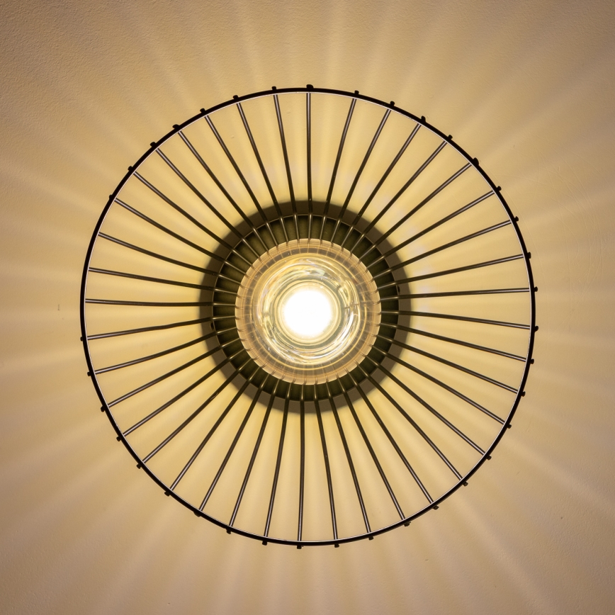 Brilagi - LED paviršinis šviestuvas CERIA WIRE 1xE27/40W/230V skersmuo 21 cm juodas