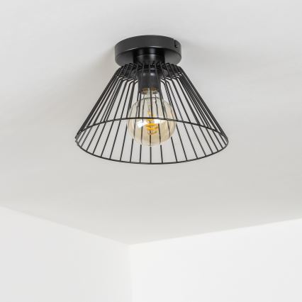 Brilagi - LED paviršinis šviestuvas CERIA WIRE 1xE27/40W/230V skersmuo 30 cm juodas
