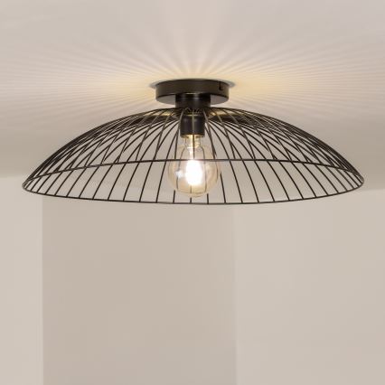 Brilagi - LED paviršinis šviestuvas CERIA WIRE 1xE27/40W/230V, skersmuo 60 cm, juodas