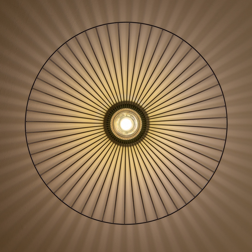 Brilagi - LED paviršinis šviestuvas CERIA WIRE 1xE27/40W/230V, skersmuo 60 cm, juodas