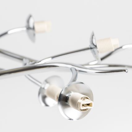 Brilagi - LED paviršinis šviestuvas MISTEL 15xG9/3W/230V juodas chromas/dūminis