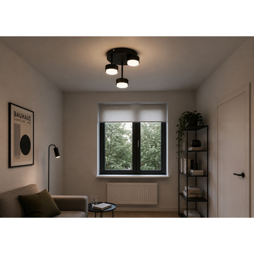 BRILAGI - LED paviršinis šviestuvas MONO 3xGX53/30W/230V juodas