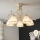 Brilagi - LED prie lubų montuojama liustra ANTICO 5xE27/60W/230V 3000K balta patina