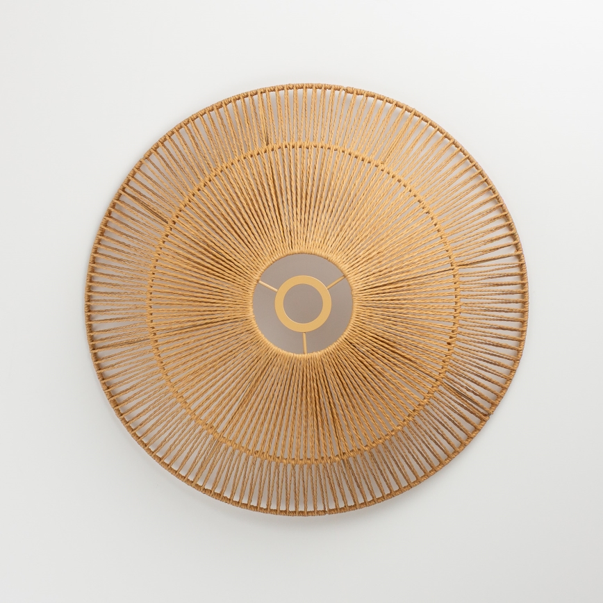 Brilagi - LED prie lubų montuojama liustra CERIA BOHO 1xE27/40W/230V skersmuo 50 cm ruda/ąžuolas