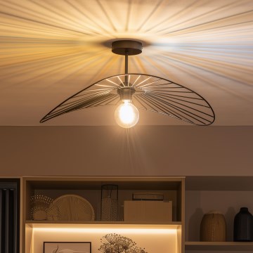 Brilagi - LED prie lubų montuojama liustra CERIA WIRE 1xE27/60W/230V 40x56 cm juoda