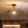 Brilagi - LED prie lubų montuojama liustra CERIA WIRE 1xE27/60W/230V 40x56 cm juoda