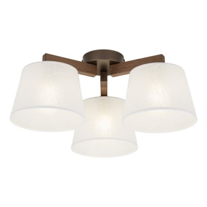 BRILAGI - LED Prie lubų montuojama liustra LATTE 3xE27/15W/230V pušis/balta