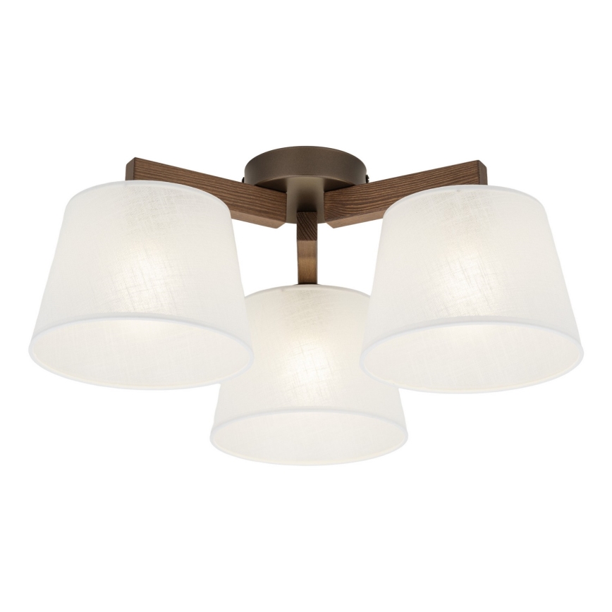 BRILAGI - LED Prie lubų montuojama liustra LATTE 3xE27/15W/230V pušis/balta