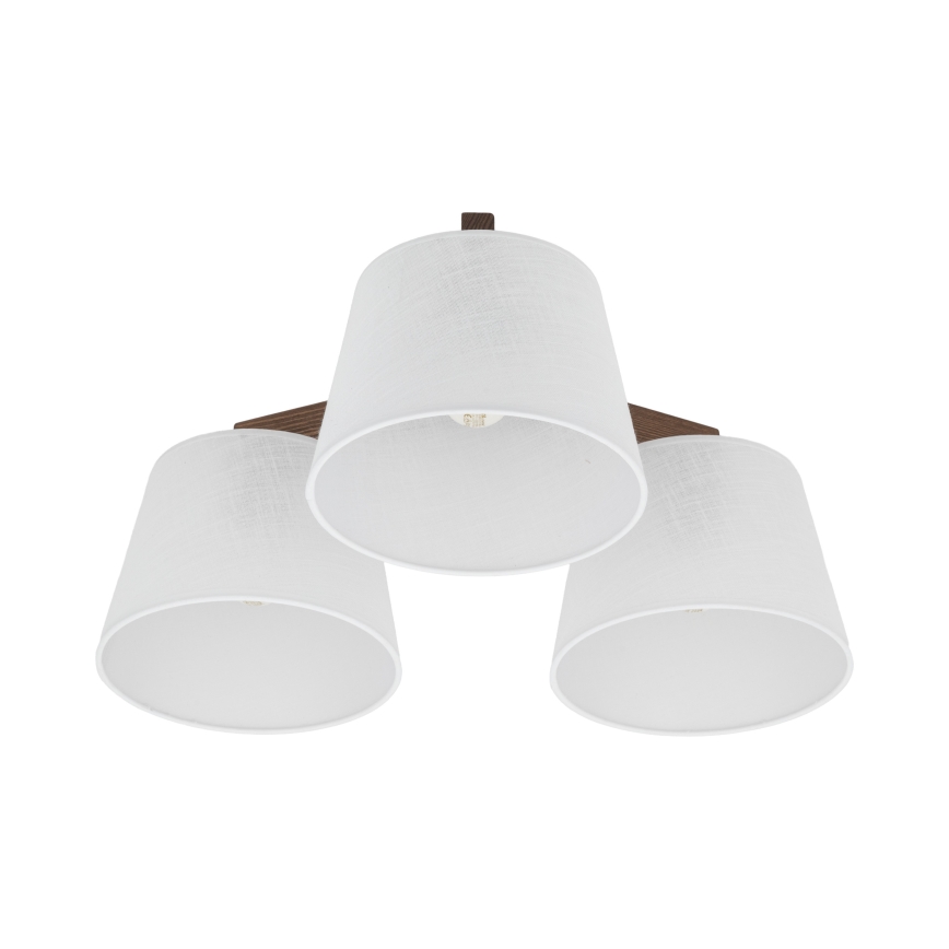 BRILAGI - LED Prie lubų montuojama liustra LATTE 3xE27/15W/230V pušis/balta