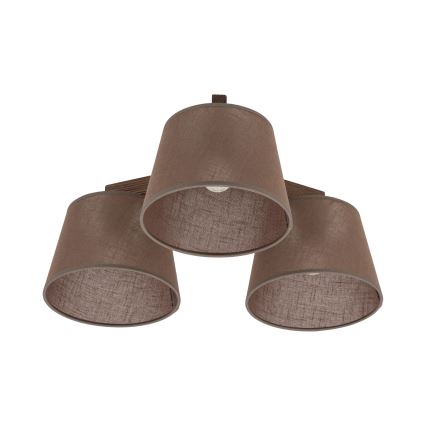 BRILAGI - LED Prie lubų montuojama liustra LATTE 3xE27/15W/230V pušis/ruda
